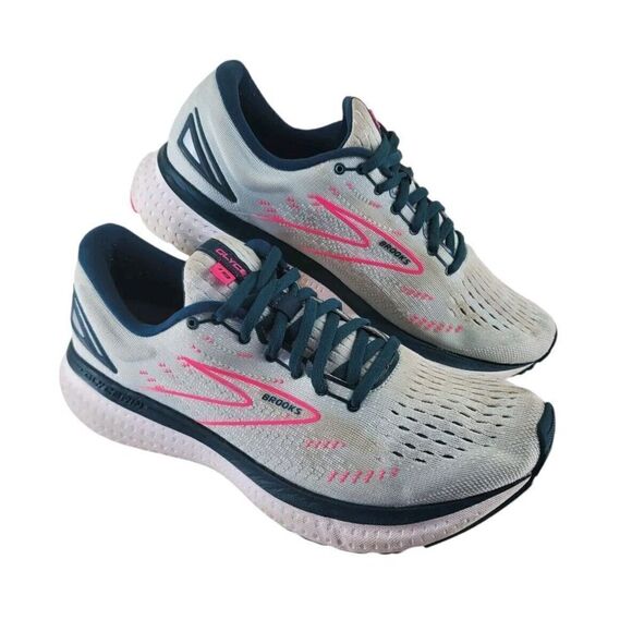 Brooks Glycerin 19 Shoes Women 10 B Med Green Ivory Athletic Running Performance - Picture 2 of 15